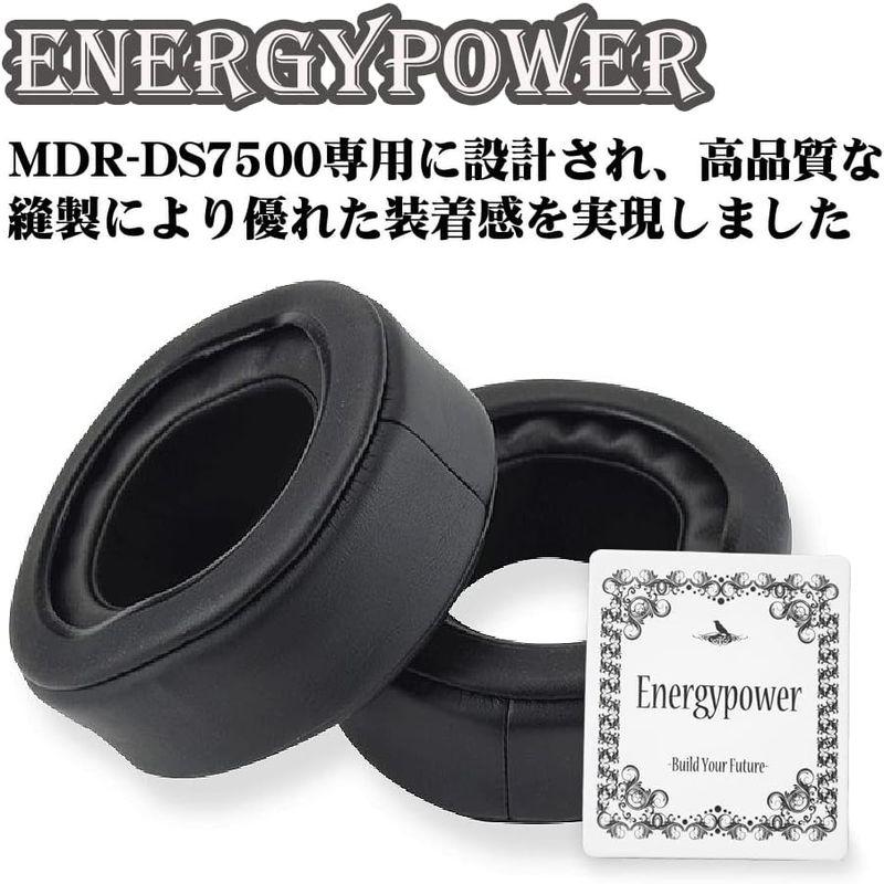 EnergyPower 交換用イヤーパッド SONY MDR-DS7500用 本革ラムスキン製 厚型タイプ ソニー サラウンドヘッドホンDS｜kumakumastore｜02