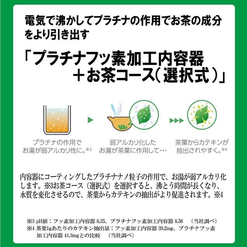 象印 電気ポット 2.2リットル 満量13分ハイスピード沸とう まほうびん保温 蒸気レス構造 省エネモード付き 5段階温度設定 ホワイト C｜kumakumastore｜02