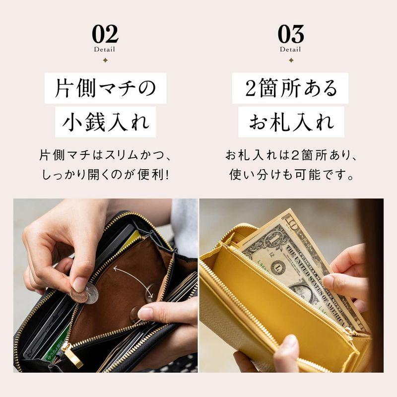 MURA 長財布 イタリアンレザー シュリンクレザー レディース 本革 スキミング防止 財布 (ブルー)｜kumakumastore｜02