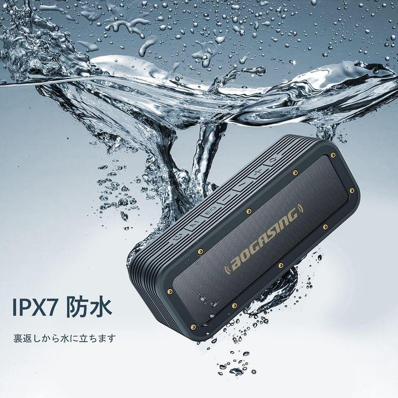 BOGASING M4 ワイヤレスポータブル Bluetooth スピーカー アウトドア IPX7 防水 防塵 耐衝撃 40W出力 大音量｜kumakumastore｜06