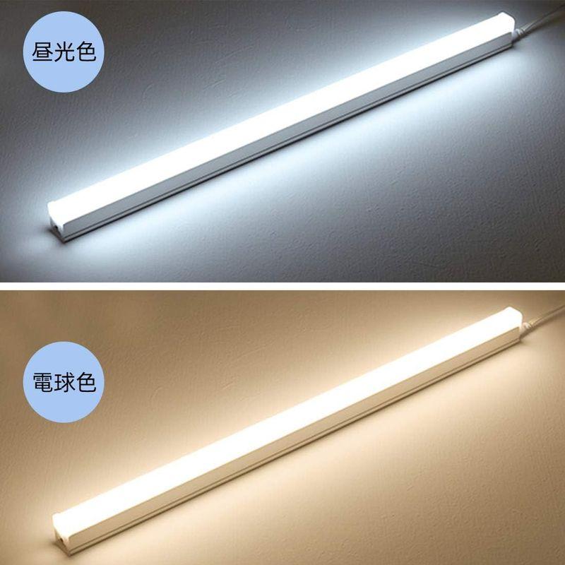 LED蛍光灯 40W形 器具一体型LED蛍光灯 T5 LED 直管 18W led 6000K-6500K 昼光色 天井照明 バーライト ベ｜kumakumastore｜05