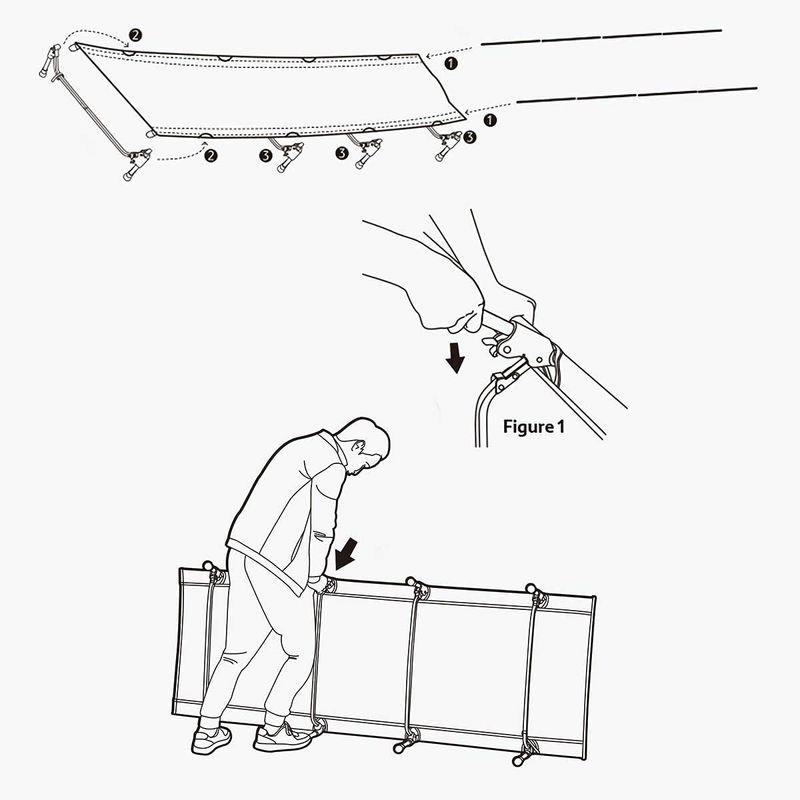 Naturehike アウトドア ベッド 超軽量 組立簡単 簡易ベッド 折畳ベッド キャンプコット アウトドアベッド 収納袋付 持ち運び便利｜kumakumastore｜02