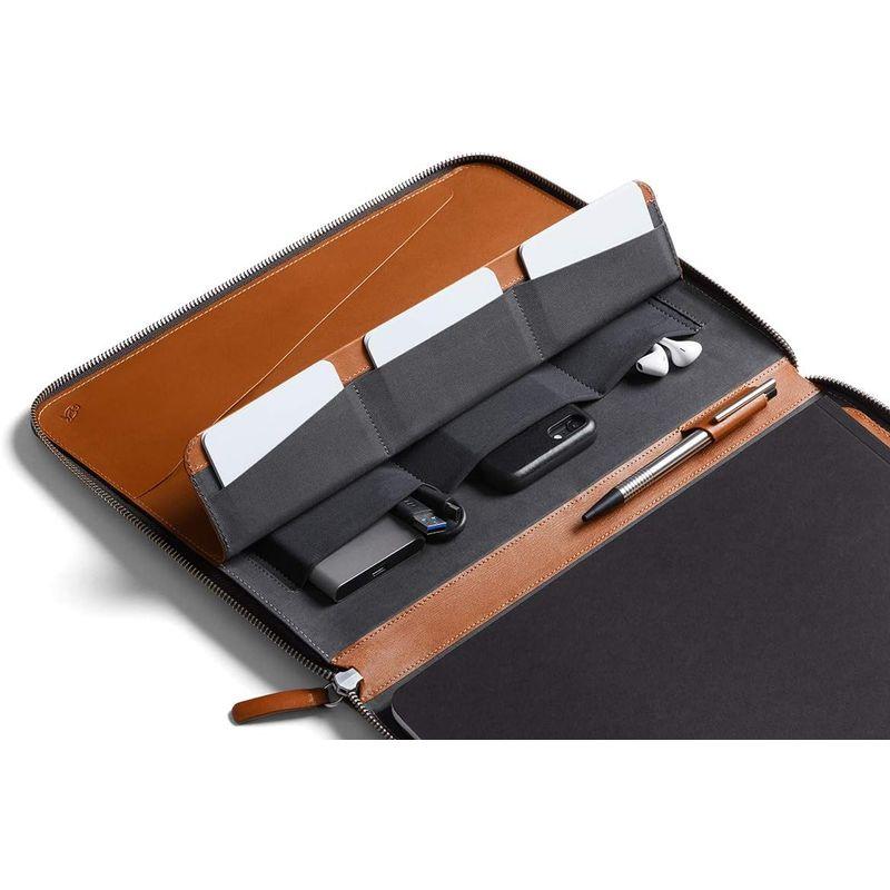 Bellroy Work Folio A4 - プレミアムレザー製二つ折りケース（A4サイズのノート、ペン、モバイル機器、ケーブル、文房具を｜kumakumastore｜08