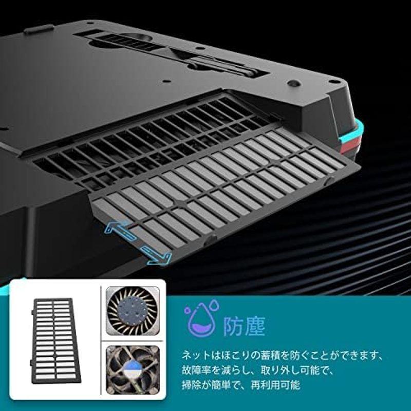 IETS GT500 ノートパソコン冷却パッド パワフルターボファン（5000 RPM）付きの冷却ファン 冷却台 急速冷却ゲーミングノートパ｜kumakumastore｜09