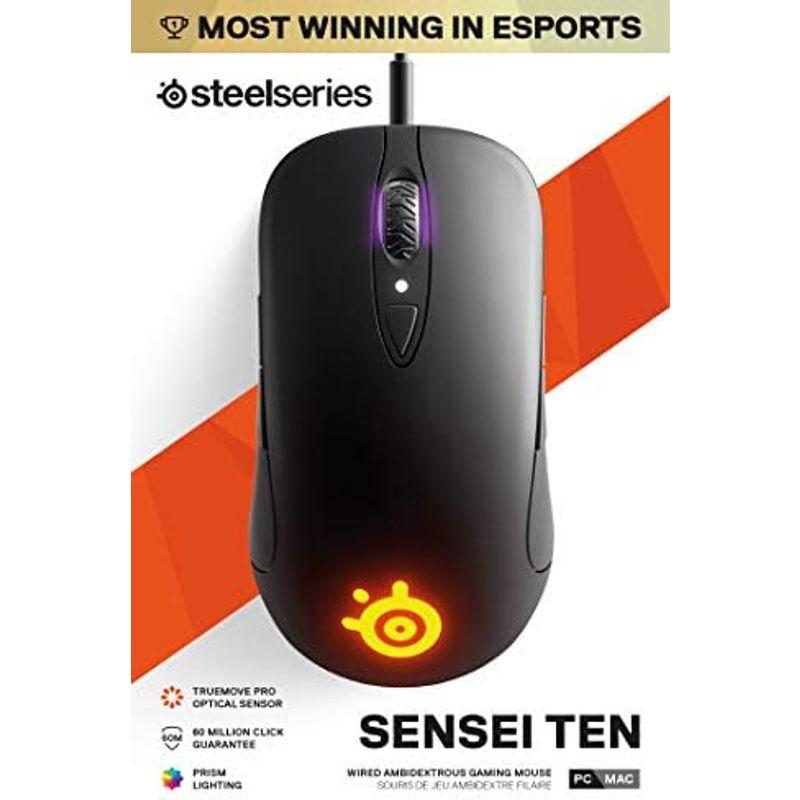 SteelSeries ゲーミングマウス 両利き用 有線 高精度追跡機能 Sensei Ten 62527｜kumakumastore｜02