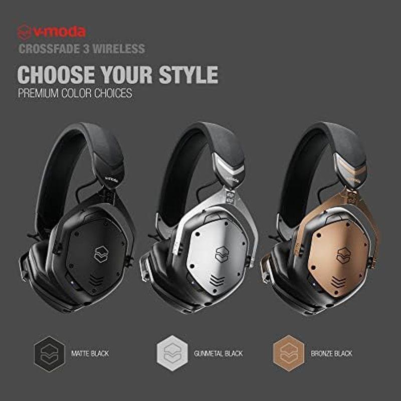 V-MODA Crossfade 3 Wireless XFBT3-MTBK Bluetoothワイヤレスヘッドホン マットブラック｜kumakumastore｜05