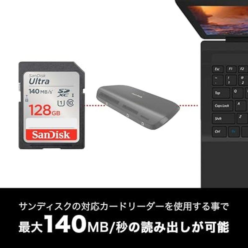サンディスク 正規品 SDカード 128GB SDXC Class10 UHS-I 読取り最大140MB/s SanDisk Ultra｜kumakumastore｜18