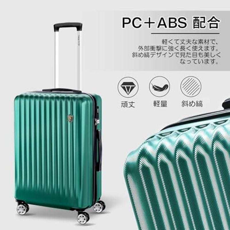 New Trip スーツケース 機内持ち込み キャリーケース Sサイズ 40L 2-3泊 YKKファスナー キャリーバッグ ABS+PC 耐