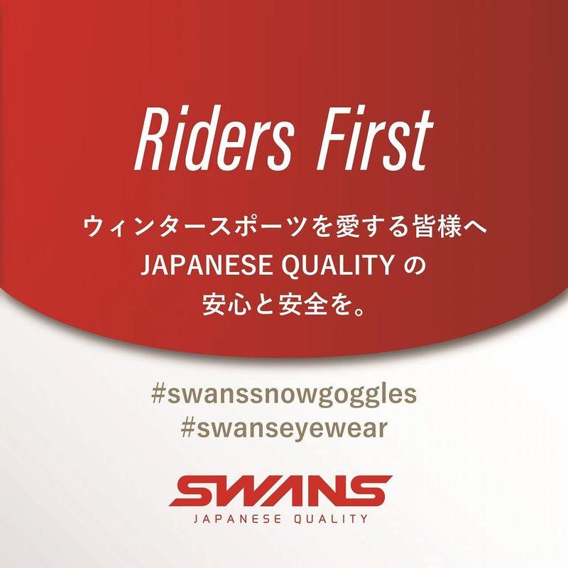 SWANS (スワンズ) 日本製 スノーゴーグル V4-MPDH ABL パステルブルーミラー×偏光ピンク スキー スノーボード Free｜kumakumastore｜04