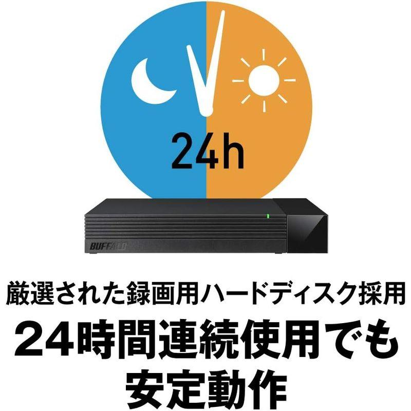 バッファロー BUFFALO 外付けハードディスク 2TB TV録画用HDD採用 みまもり合図forAV対応 24時間連続録画 日本製 HD｜kumakumastore｜06
