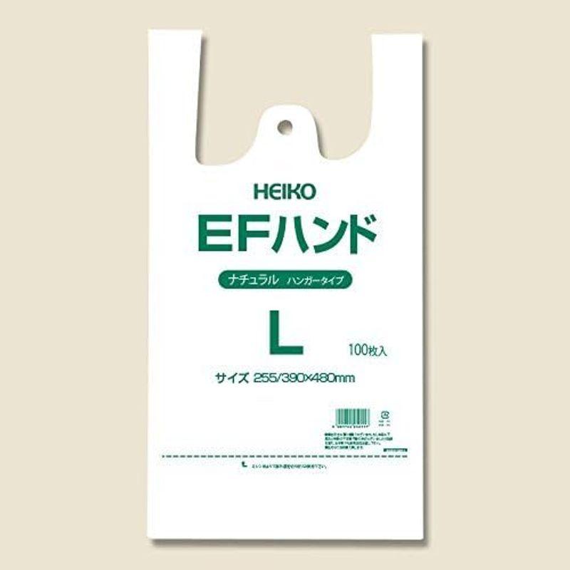 レジ袋 ＥＦハンド Ｌ ナチュラル（半透明） （１００枚×１０袋）１０００枚入｜kumakumastore｜02