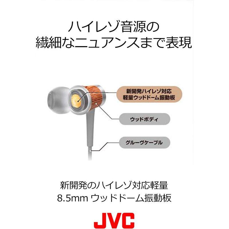 JVC カナル型イヤホン N_W WOODシリーズ ハイレゾ対応 ブラウン HA-FW7-T｜kumakumastore｜03