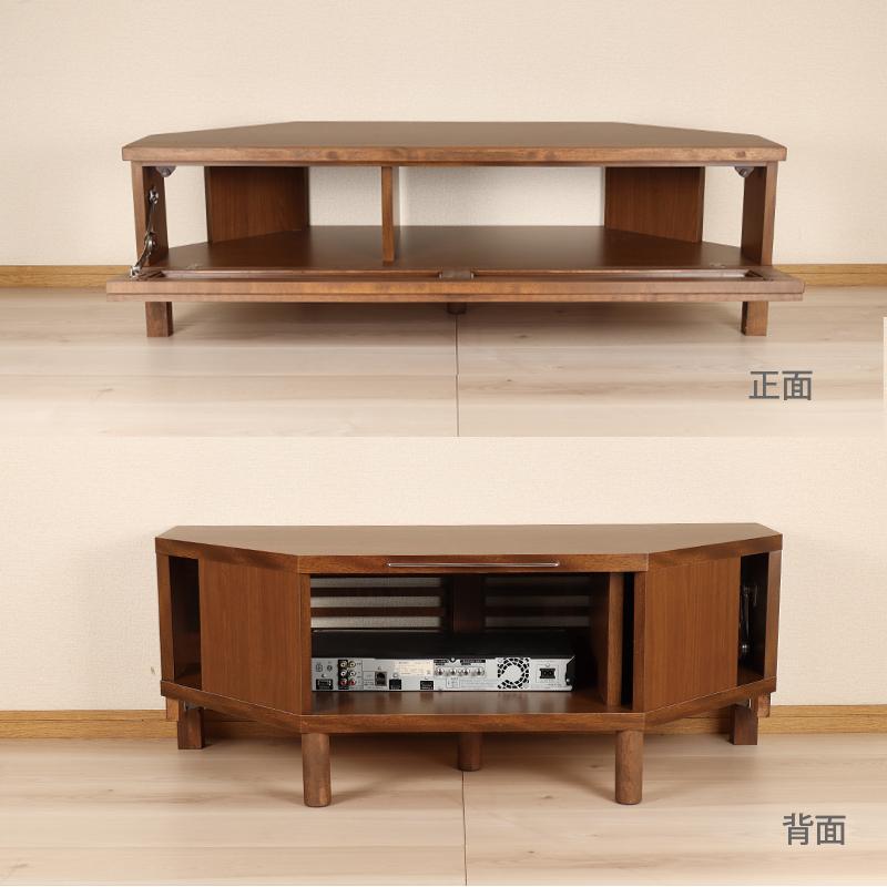 テレビ台 コーナー用 幅100cm 木製 日本製 テレビ ラック ナチュラル