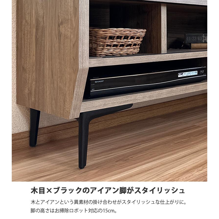 テレビボード 160cm おしゃれ 日本製 ブルックリンスタイル 引き戸
