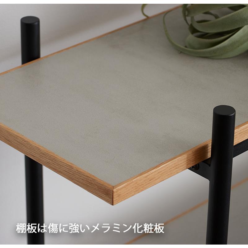 シェルフ 木製 幅120 3段 オープンラック 収納棚 アイアン ブックシェルフ リビング収納 本棚 オープンシェルフ 間仕切り ディスプレイ スチールラック 収納_4