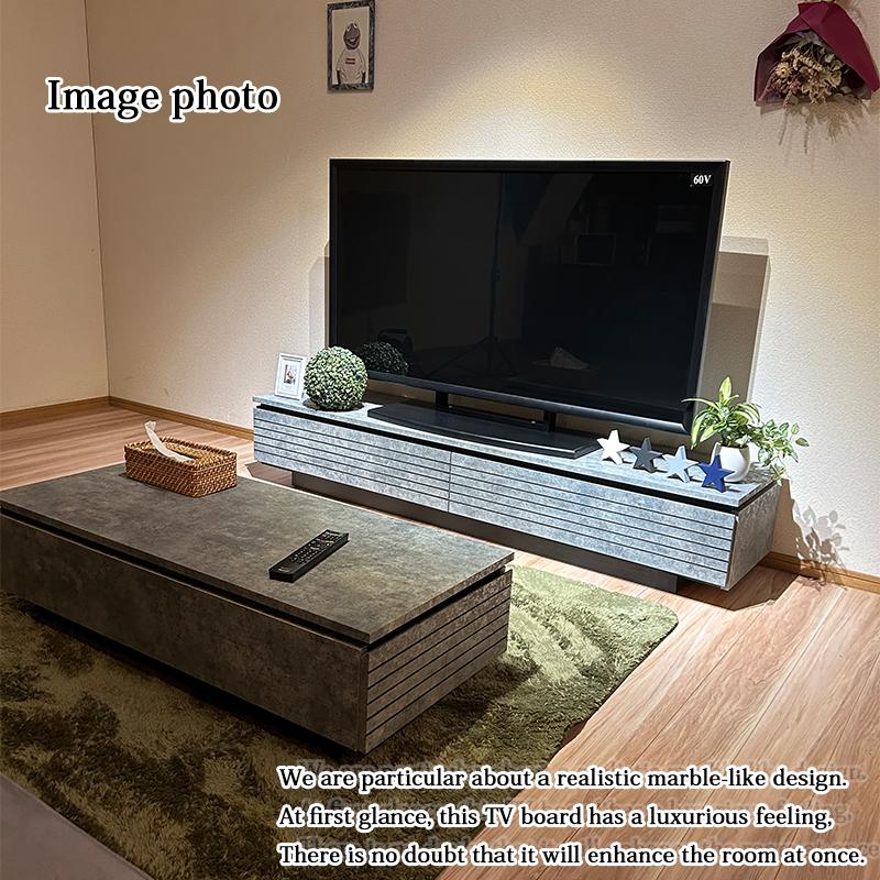 ローテーブル 115cm センターテーブル おしゃれ 石目調 大理石柄 高級