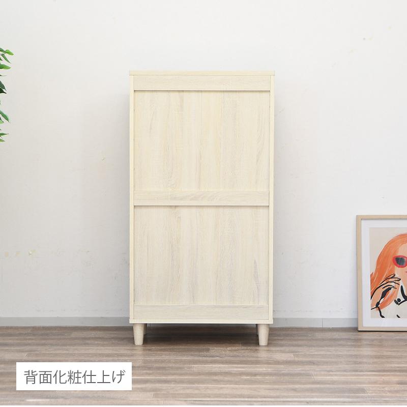 キャビネット ガラス 70幅 おしゃれ 開き扉 白 リビング 高見え 可愛い