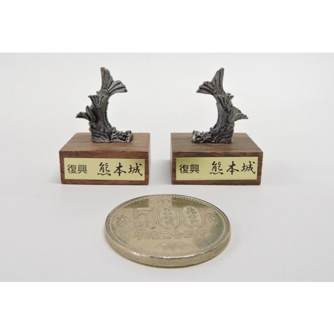 鯱　シャチホコ　古銅製　骨董　アンティーク　ミ10 鯱 シャチホコ 古銅製 骨董 アンティーク ミ10 金鯱（名古屋城）｜｜海洋堂