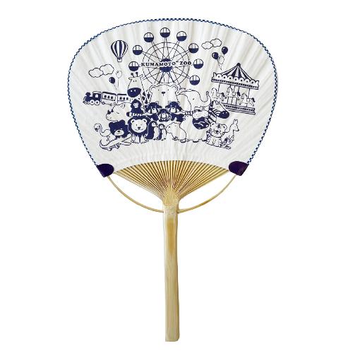 熊本城の絵柄 団扇 うちわ 伝統工芸品 被災者 熊本城の絵柄 団扇