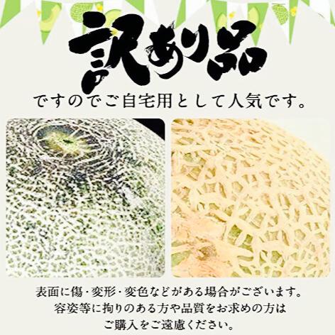 【選果落ち 訳あり商品】 熊本県産 赤肉メロン1玉＆小玉西瓜1玉  合計約1.7kg 【002】規格外 家庭用 贈答不可 加工用  クインシー レノン すいか スイカ｜kumamoto-shokusai｜04