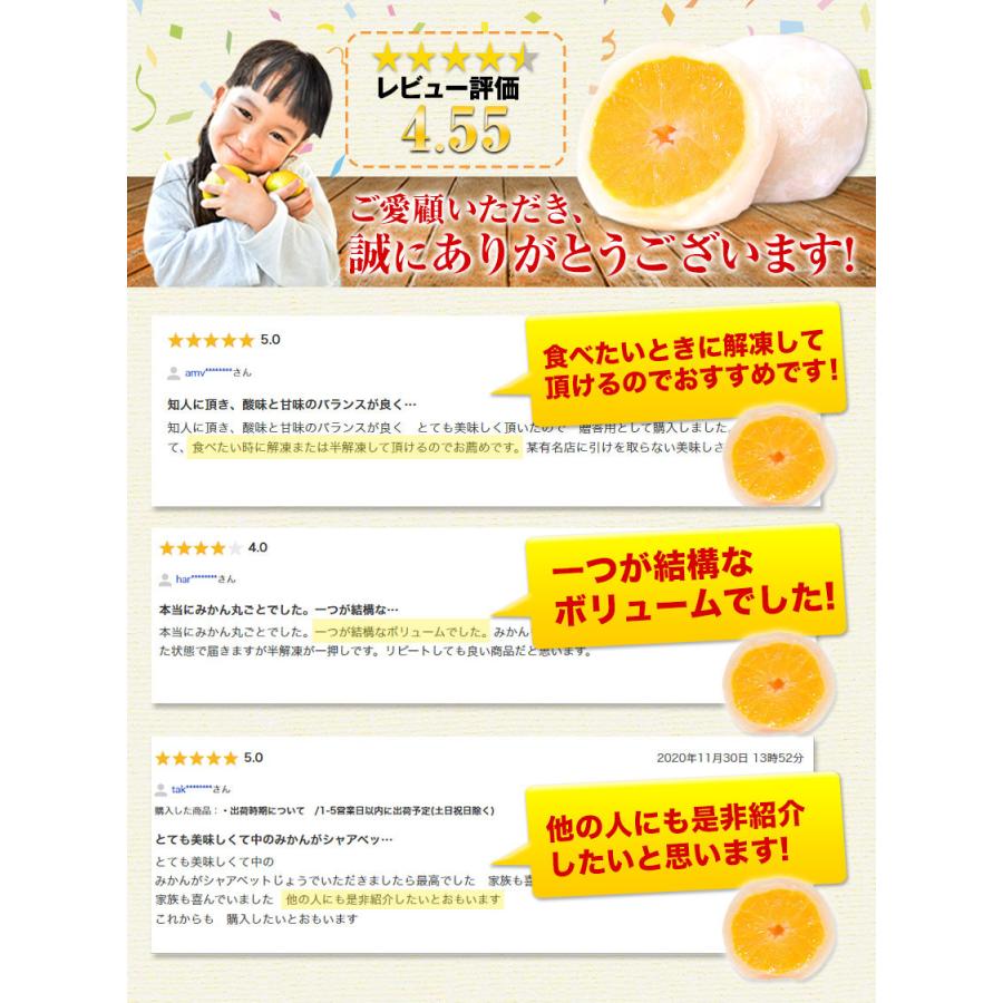 みかん 大福 9個 まるごと1玉 送料無料 熊本県産 小玉 みかん使用 スイーツ 和菓子 贈答 初売り 7-14営業日以内に出荷予定(土日祝日除く)｜kumamotofood｜13