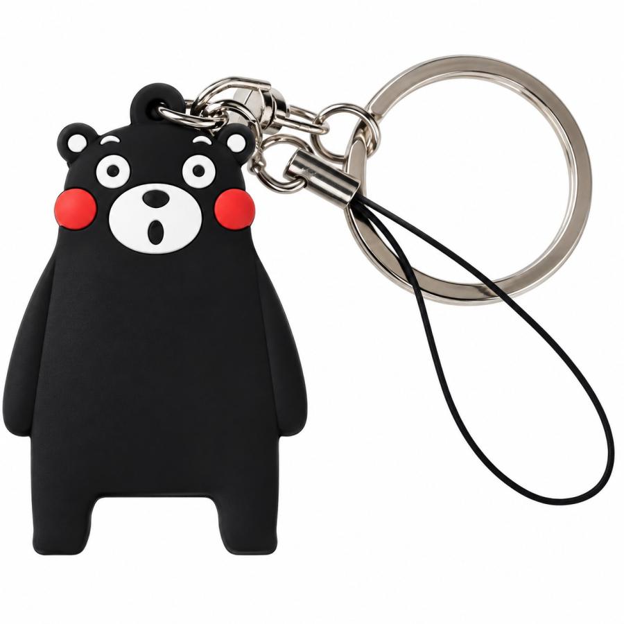 くまモン キーホルダー 驚き顔 立体 ストラップ くまもん グッズ