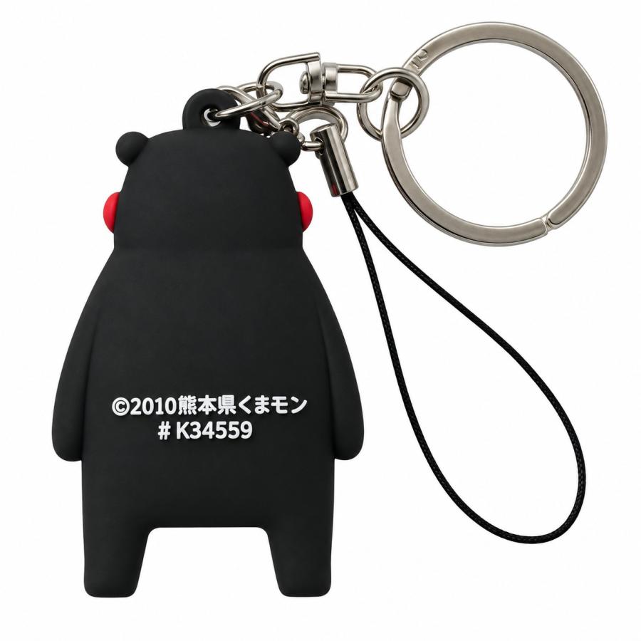 くまモン キーホルダー 笑顔 立体 ストラップ くまもん グッズ