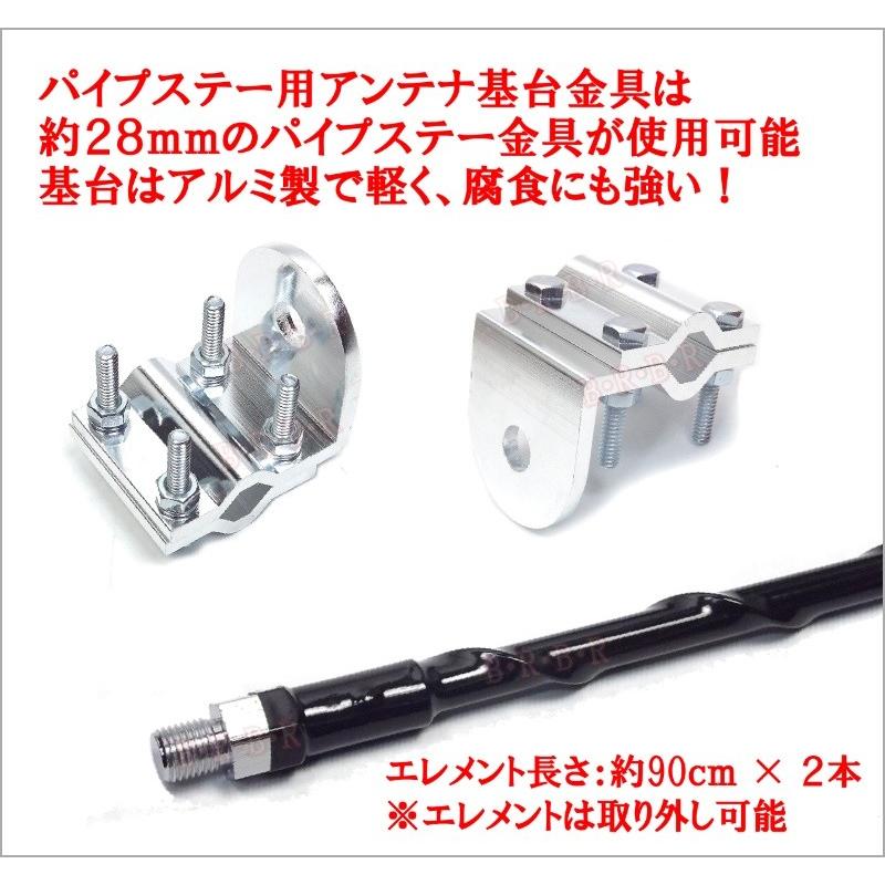 ＣＢ無線・漁業・アマチュア用 26MHz-30MHz 耐入力1kW デュアルアンテナ フルセット 新品_3
