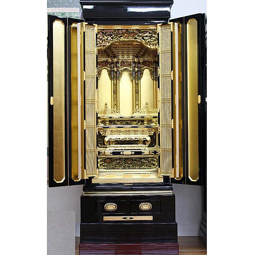 仏壇 金仏壇 大阪型 西 総粉 幸菊尺六 着後レビューで専用仏具半額 