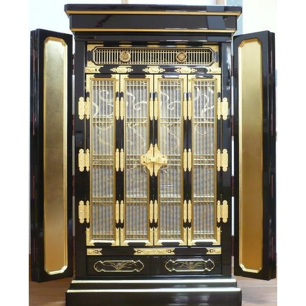 仏壇 小型金仏壇 門徒紋入り15号 西・東 : 熊野古道仏壇センター