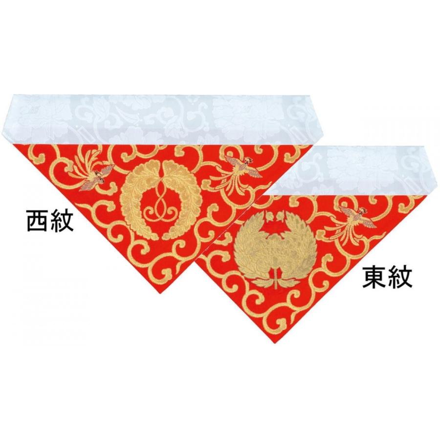 打敷(うちしき) 紋入 30代 赤 浄土真宗西・真宗東 : 熊野古道 打敷(うちしき) 紋入 30代 赤 浄土真宗西・真宗東 : 熊野古道