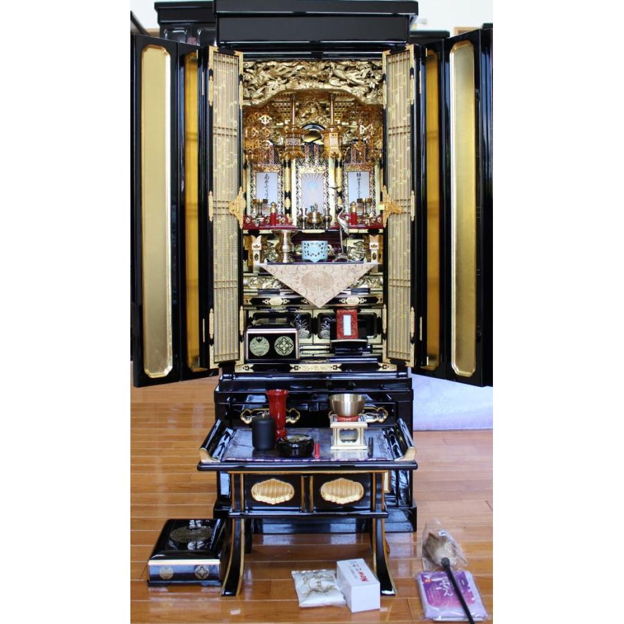 金仏壇 仏壇 西・東用 武八15号 レビューで宗派仏具を半額 配送・設置