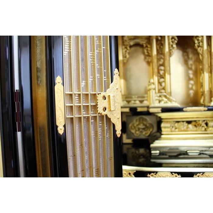 仏壇 浄土真宗西・東 小型金仏壇花鳥15号 金仏壇 配送・設置無料