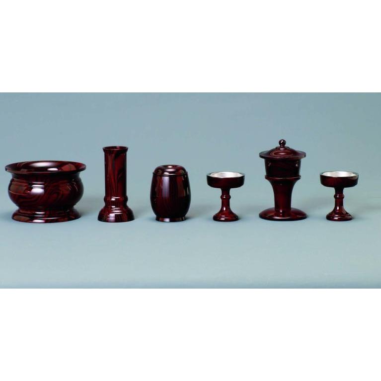 仏具 11具足 宝型 紫檀色 3.5寸 : 熊野古道仏壇センター - 通販