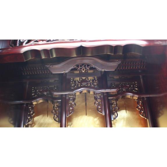 仏壇 唐木仏壇 仏具セット 紫檀調 ケヤキ調 神島16巾33号 別台 一部