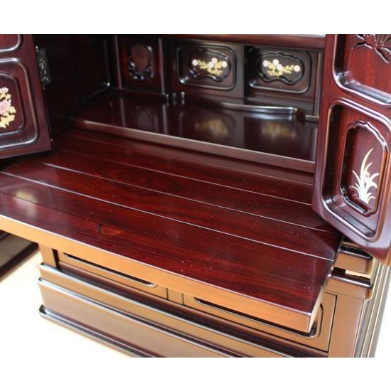 仏壇 唐木仏壇 仏具セット 紫檀調 ケヤキ調 神島16巾33号 別台 一部