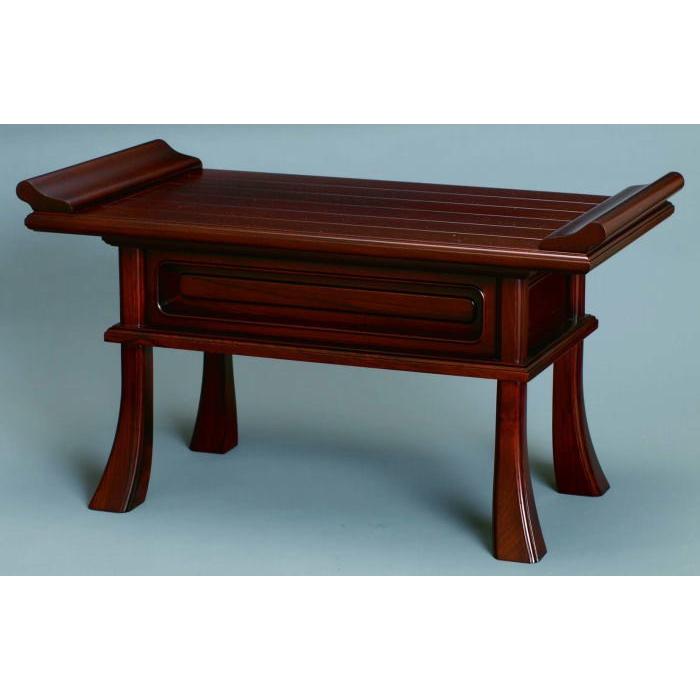 経机 唐木経机 総無垢 紫檀 オープン仕上 まごころ 20号 : 熊野古道