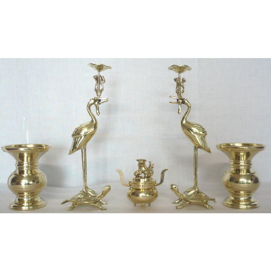 五具足 利休型 磨き 5.0寸 : 熊野古道仏壇センター - 通販 - Yahoo