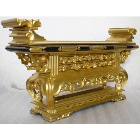 仏壇 金仏壇 大阪型 西 幸菊三尺 彫粉 着後レビューで専用仏具半額