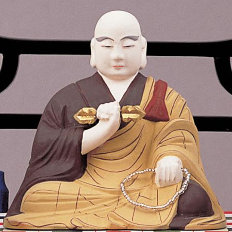仏像 脇仏 真言宗 木製彩色 弘法大師 3.0寸 : 熊野古道仏壇 仏像 脇仏 真言宗 木製彩色 弘法大師 3.0寸 : 熊野古道仏壇