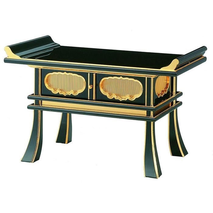 経机 中京型 黒面金 三方木瓜 国産品 18号 | 