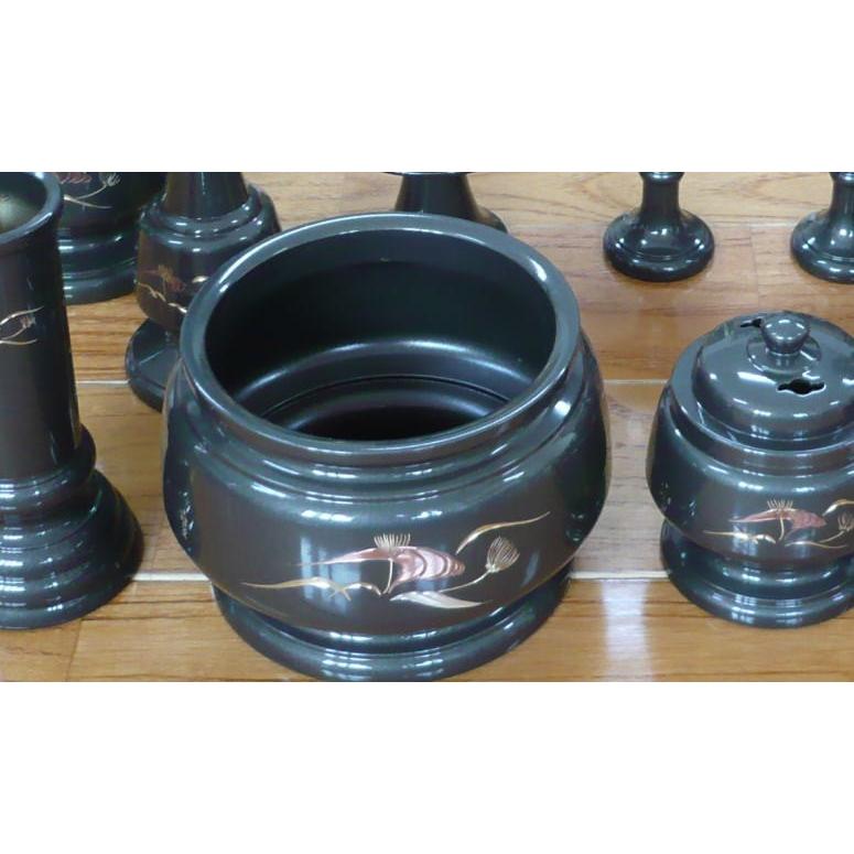 仏具 冨士型 深海色 11具足 3.5寸_2