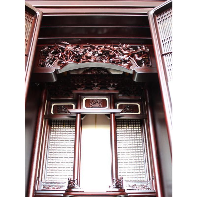 仏壇 唐木仏壇 仏具セット 紫檀 三方練 妙高16号 一部地域を除き送料