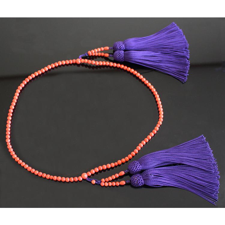 数珠 念珠 珊瑚数珠 サルジ珊瑚 イタリア珊瑚 本連 八宗本蓮サルジAの画像