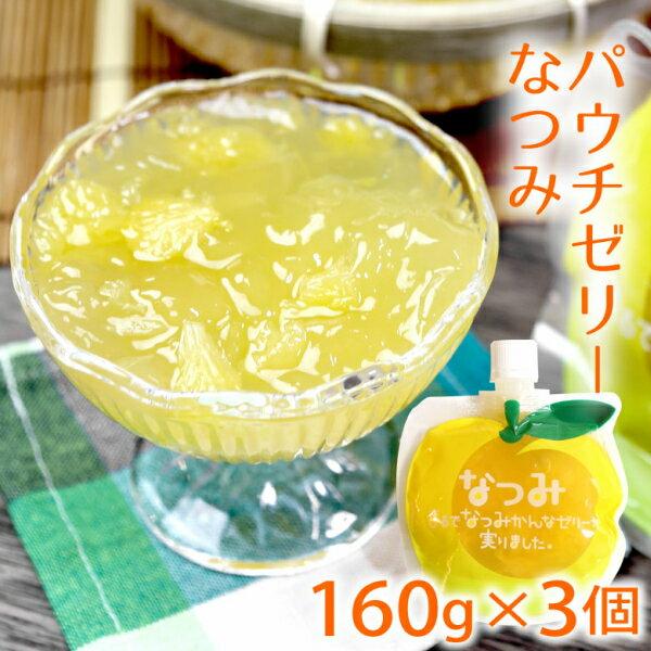 夢工房くまの なつみ 甘夏みかん パウチゼリー 160g×3袋 : くまの中谷