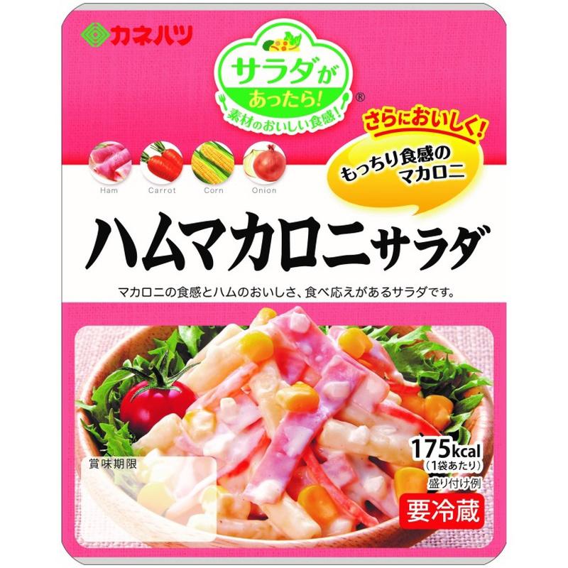 冷蔵】カネハツ ミニ ハムマカロニサラダ 95g×10袋【賞味期限 お届け