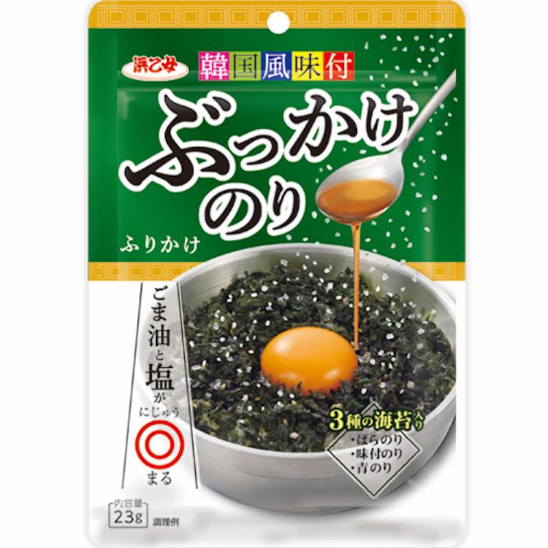 浜乙女 韓国風味味付ぶっかけのりふりかけ 23g×10個 : くまの中谷商店
