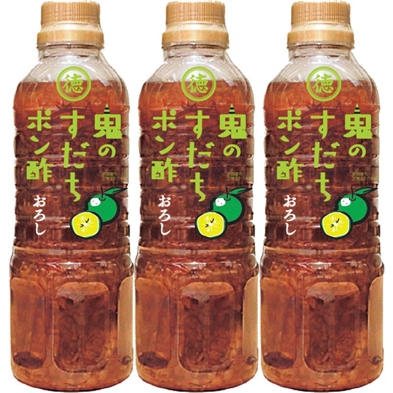 徳島産業 【徳島産業】鬼のすだちポン酢おろし 400ml×3本 : くまの中谷