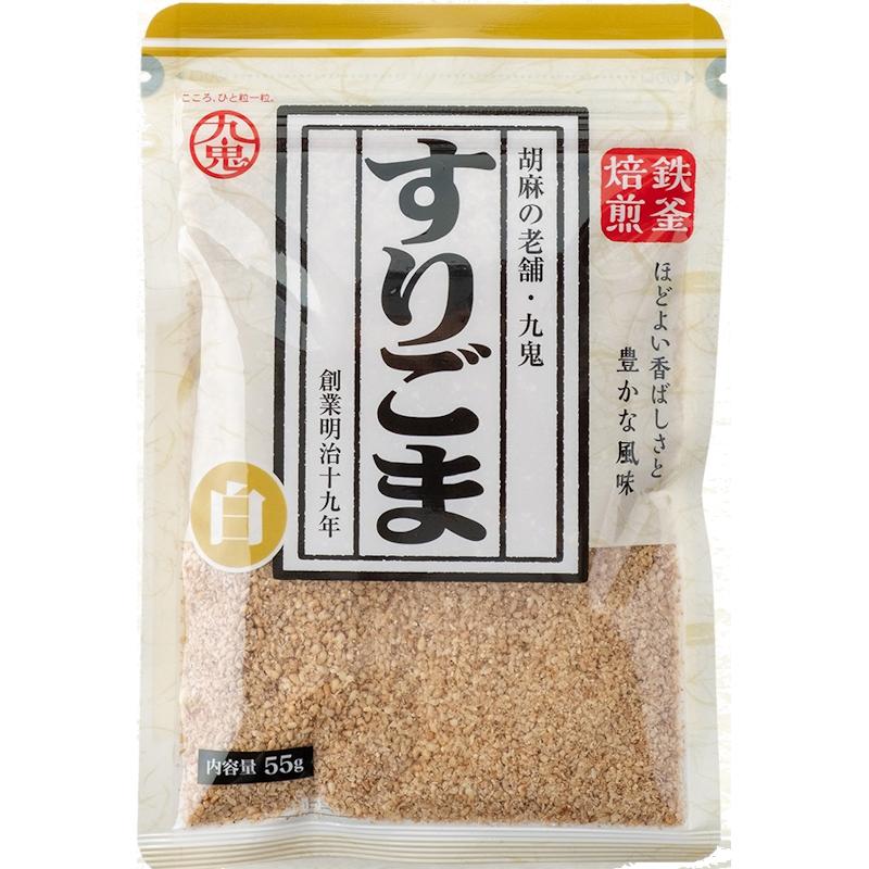 すりごま 九鬼 すりごま 白 55g×40個 ZHTK【賞味期限製造日より9ヶ月間】 : くま