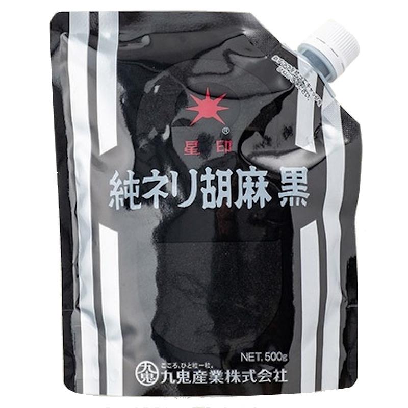 九鬼 【業務用】【九鬼産業】星印 純ネリ胡麻 ＜黒＞ 500g×12個 ZHTK